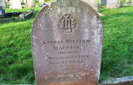 George William Harriss Headstone